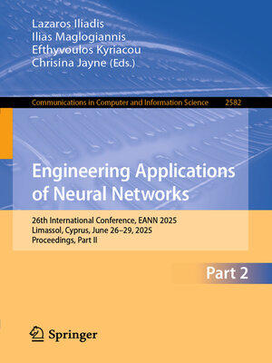 cover image of Engineering Applications of Neural Networks